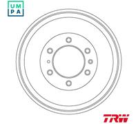 2x BRAKE DRUM DB4452 FOR ISUZU 4JJ1-TCX/TC 3.0L 4cyl KB II
