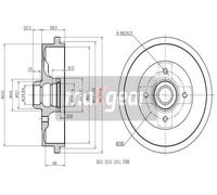 MAXGEAR 19-0823 Brake drum
