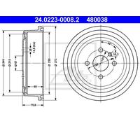 Rear Brake Drum Opel Vauxhall:REKORD E,KADETT E,D,ASCONA A,MANTA B,B 568056