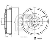 FEBI BILSTEIN 178515 Brake drum