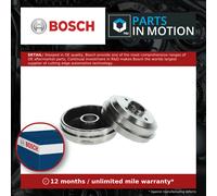 2x Brake Drums (Pair) fits CITROEN SAXO 1.1 Rear 96 to 03 HDY Set Bosch