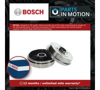 2x Brake Drums (Pair) Rear 0986477214 Bosch Set 432006468R 8200672836 DB285 New