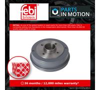 2x Brake Drums (Pair) Rear 180.4mm 09029 Febi Set 7700419824 7700752363 Quality