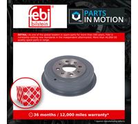 2x Brake Drums (Pair) Rear 203.2mm 176976 Febi Set 51827488 51840909 55701379
