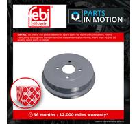 2x Brake Drums (Pair) Rear 228.6mm 05668 Febi Set 1027371 6710010 93BB1126CA New