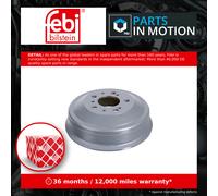 2x Brake Drums (Pair) Rear 254mm 07889 Febi Set 424722 1313675080 4449694 New