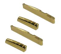 2X Brass 6 String Acoustic Guitar Bridge Nut and Saddle