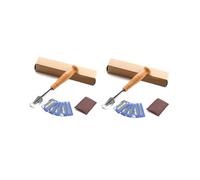 2X Bread Bakers Cutter Slashing Tool Dough Making Wood Handle Bakeware for Bread Bakeware Kitchen with 10X Blades
