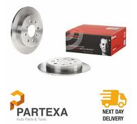 2x BREMBO 08.B602.10 Brake Disc Rear Solid Braking 239mm Diameter For Honda Jazz