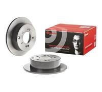 2x BREMBO 08.B667.11 Brake Disc Rear Solid With Bolts/Screws Fits Kia Soul