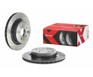 2X Brembo 09.7356.2X Rear Drilled / Vented Brake Discs Fits Nissan 350Z Skyline