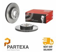 2x BREMBO 09.A707.11 Brake Disc Front Internally Vented Fits Perodua Toyota