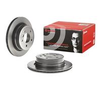 2x BREMBO Brake Disc Rear Internally Vented With Bolts/Screws Fits BMW 1 Series