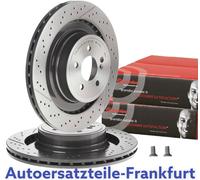 2x BREMBO Rear Brake Discs Mercedes-Benz 63 AMG W212 S212 CLS C218 X218 C204