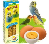 2x Budgie Sticks with EGGS Parakeets Flask Bird Food 85g Canary Parrots Parakeet Finches Canaries Budgies Pet Seed Pack of Two Treats Hooks