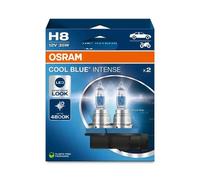 Osram COOL BLUE INTENSE H8, up to 4,800K, halogen headlight lamp, LED look, duo box (2 lamps), 64212CBN-HCB