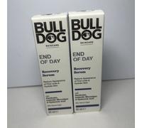 2x Bulldog Skincare - End Of Day Recovery Serum for Men Reduce Fine Lines 50ml