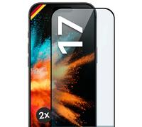 2x bulletproof film for iPhone 17 protective film real glass full screen cove...