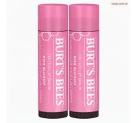 2x BURT'S BEES Tinted Lip Balm Pink Blossom 4.25g - Brand New Sealed UK