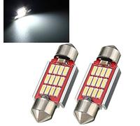 2x C5 W 36 mm Festoon 12 SMD 4014 LED Xenon Canbus Number Plate Light Bulb 3 W