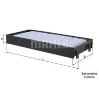 2x Cabin filter Activated Carbon Filter LAK 221/S KNECHT for BMW X5 X6