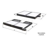2x Cabin filter Particulate Filter LA 186/S KNECHT for TOYOTA CARINA E VI Saloon