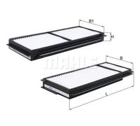 Pollen / Cabin Filter LA346/S Mahle B32L61J6X BP4K61A03 BP4K61J6X BP4K61J6X9A