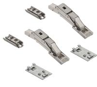 2x Cabinet Hinge Blum Cristallo 71B4500C Glass Door Mirror Door Hinge Blumotion