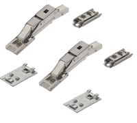 2x Cabinet Hinge Set Blum Cristallo 71T4500C Glass Door Mirror Door Hinge Spring