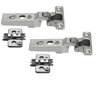 2x Cabinet Hinge Set Blum Mini Center Mount Hinge 26 mm Cup Band 71T0650