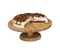 2x Cake stand Serving Platter Large Pedestal Dish Natural Easy Clean