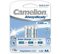 2x CAMELION AA NiMH Rechargeable Batteries 2300mAh 1.2V HR6