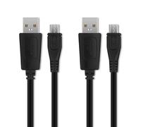2x Camera USB Cable Sony Cyber-shot DSC-QX10 Cyber-shot DSC-HX60 1A Black