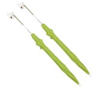 vidaXL 2-Pack Green Camping Chair Parasols - Portable Outdoor Umbrellas with Clamp - Steel and 170T Polyester Fabric - 105 cm in Diameter