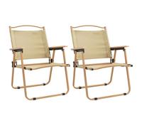 2x Camping Chairs Oxford Fabric Multi Colours 54x43x59 cm/54x55x78 cm vidaXL