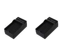 2X Canon LP-E8 LPE8 Battery Charger AC Adapter for Canon EOS 550D, 600D, Digital Rebel T2I, Digital Rebel T3I, Kiss X5 Black