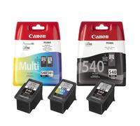 2x Canon PG540 Black & 1x CL541 Colour Ink Cartridge For PIXMA MG3250 Printer