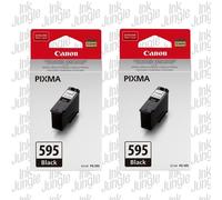 2x Canon PG595 Black Genuine Ink Cartridges For PIXMA TS7760 TR7860 Printer