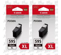2x Canon PG595XL Black Genuine Ink Cartridge For PIXMA TS7760 TR7860 Printer