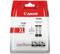 Canon PGI 570PGBK XL Twin Pack Ink tank - 2-pack Black (pigmented)