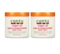 2x Cantu Argan Oil Leave-In Conditioning Repair Cream Protect Hair 453g