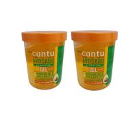 2x Cantu Avocado Moisturizing Hair Styling Gel, 18.5 oz/524g