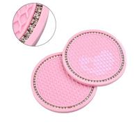 2x Car Coasters Pad for Pink Cup 2pcs Stone Car Coasters beverage or water dae keep your holder clean and non Only the above package content