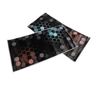 2x Car Door Post B Pillar Decal Stickers Waterproof For Honeycomb Pattern for Long Term Vehicle Application (C)