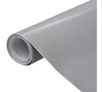 2x Car Films 4D Silver Wrap Sticker Sheet Vehicle Decor Protection Film vidaXL
