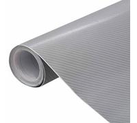 2x Car Films 4D Silver Wrap Sticker Sheet Vehicle Decor Protection Film vidaXL