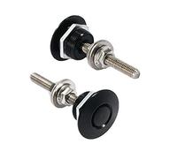 2x Car Push Button Bonnet-Hood Pin Lock-Clip Quick Release For Latch Hoods Exterior-Part Accesso For Prop Rod Clamp Aluminum Push Button Billet Quick Release Racing- Front Pin