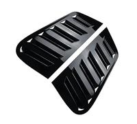 2X Car Rear Side Window Blind Louver Shutter Cover Trim Stickers Compatible For VW Compatible For Volkswagen Polo 9N 2001 To 2009 Car Accessories(Glossy Black)