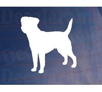 2X Car Sticker Border Terrier Silhouette Dog Decal