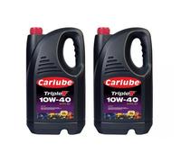 2X Carlube Triple T Sae 10W-40 Shpd E7 Commercial Engine Oil 5L 5 Litres X2